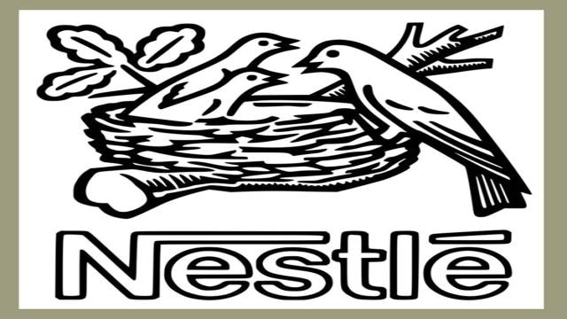Logo hình tổ chim của hãng sữa Nestlé