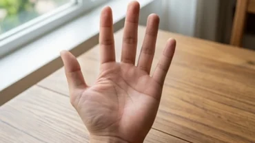 Bàn tay có ngón trỏ dài hơn ngón áp út thể hiện sự điềm tĩnh và nội tâm sâu sắc