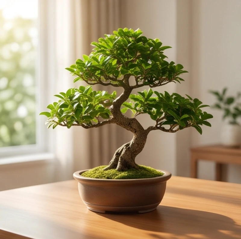 Tứ hành xung tuổi Tý: Mức độ kỵ và cách hóa giải theo nạp âm 5 Chậu cây bonsai xanh tốt đặt trên bàn gỗ tượng trưng cho sức mạnh luân chuyển sinh khí của hành Mộc