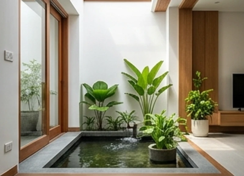 Đông tứ mệnh là gì: Bảng tra theo tuổi và cách hóa giải 2 Không gian phòng khách ứng dụng ngũ hành Thủy Mộc Hỏa với cây xanh và hồ cá mini