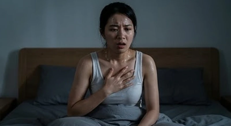 Mơ thấy cương thi: Giải mã ác mộng, cảnh báo sức khỏe & con số 1 Người phụ nữ ướt đẫm mồ hôi và hoang mang khi vừa tỉnh giấc khỏi ác mộng kinh hoàng