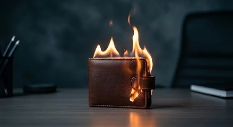 Mơ thấy tiền bị cháy điềm gì: Giải mã theo chất liệu và bản mệnh 5 Chiếc ví da cá nhân bốc cháy với ngọn lửa dữ dội ngay trên mặt bàn làm việc