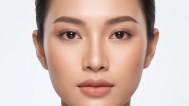 Khuôn mặt người phụ nữ có ngũ nhạc trên khuôn mặt cân xứng thể hiện vận mệnh phong thủy tốt lành