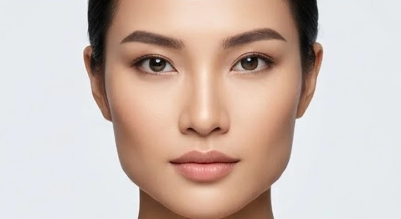 Sự kết hợp hoàn hảo giữa xương hàm góc cạnh và các nét ngũ quan thanh tú trên gương mặt