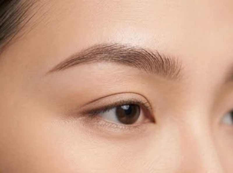 Cận cảnh vùng lông mày bên phải của nữ giới mang ý nghĩa điềm báo