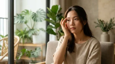 Hình ảnh chân dung cô gái thắc mắc ngứa lông mày phải là điềm gì dưới góc độ phong thủy và y khoa