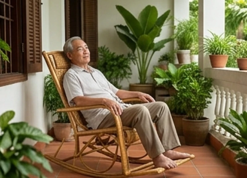 Tử vi tuổi Đinh Hợi 1947 năm 2027: Cách cúng sao và kiêng kỵ 2 Người cao tuổi Đinh Hợi nghỉ ngơi tĩnh dưỡng trong không gian yên bình để phục hồi nguyên khí