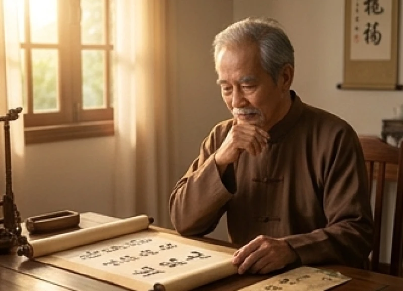 Tử vi tuổi Nhâm Dần 1962 năm 2027: Cách giải hạn và mượn tuổi 1 Người đàn ông cao tuổi đang trầm ngâm xem lá số tử vi trong không gian ấm cúng