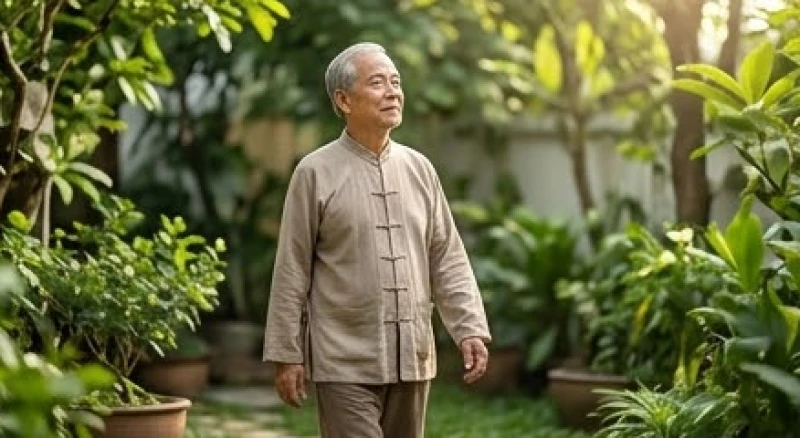Tử vi trọn đời tuổi Quý Mùi 1943 nam mạng: Hậu vận chi tiết 3 Cụ ông đi bộ dưỡng sinh nhẹ nhàng vào buổi sáng để duy trì sự minh mẫn và cải thiện hệ tiêu hóa