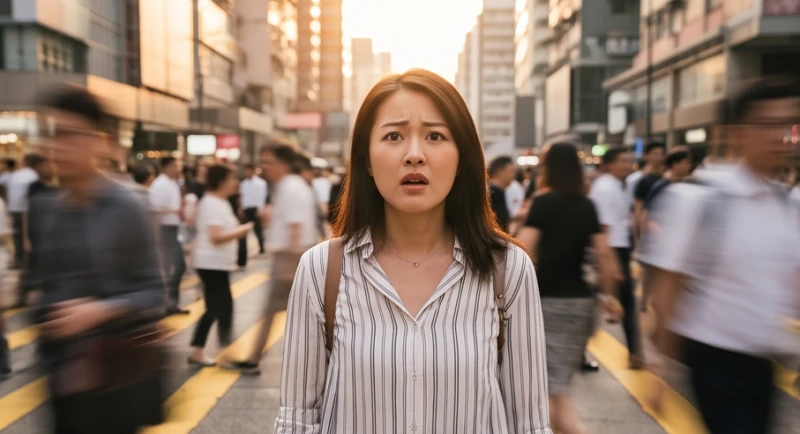 Mơ bị lạc mất con: Giải mã điềm báo giới tính và số may mắn 2 Người mẹ có biểu cảm hoang mang đang đứng bơ vơ giữa một con phố đông đúc người qua lại