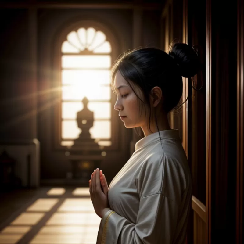 Người phụ nữ cầu nguyện