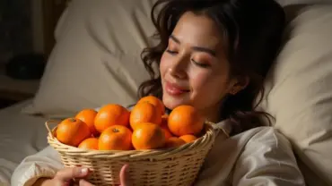 Người phụ nữ mơ thấy rổ quýt