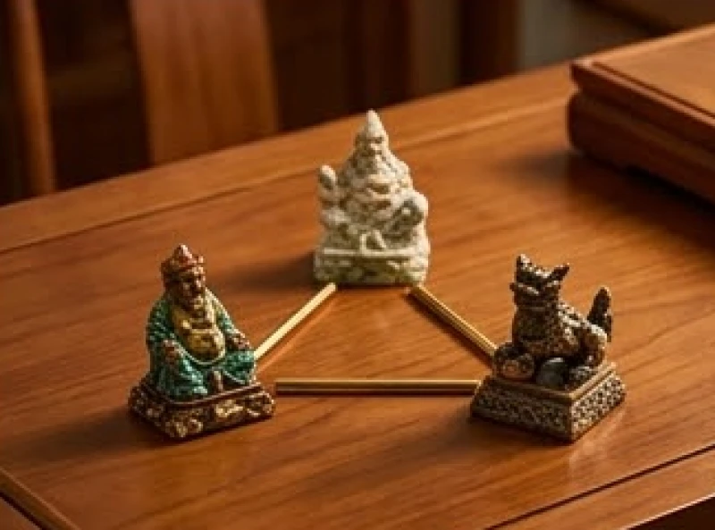 Quan hệ hợp xung giữa 12 con giáp: Tra cứu và cách hóa giải 10 Ba bức tượng nhỏ đan xen nhau đại diện cho sự hợp tác ba bên vững chắc