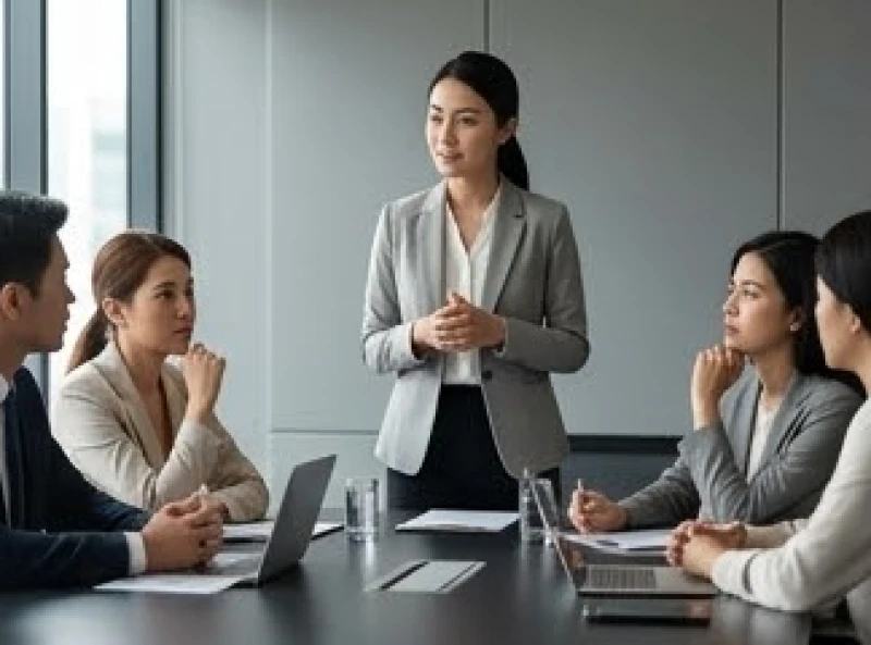 Tuổi Mão hợp nghề gì: Đối chiếu chuẩn năm sinh và giới tính 3 Quản lý truyền thông tuổi Mão điềm tĩnh điều phối công việc trong một cuộc họp căng thẳng
