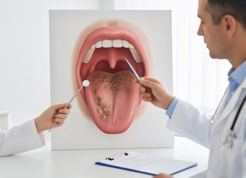 Bác sĩ giải thích nguyên nhân hình thành nốt ruồi ở lưỡi do thói quen hút thuốc và kích ứng cơ học