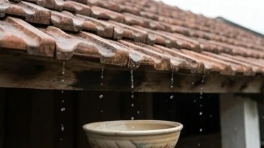 Nước nhỏ giọt từ trần nhà xuống báo hiệu nhà bị dột là điềm gì về tài vận