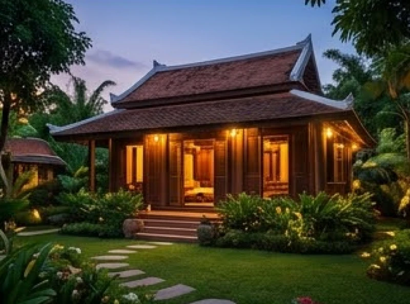Ngôi nhà gỗ truyền thống mộc mạc và an yên mang yếu tố mộc vượng giúp cân bằng cảm xúc