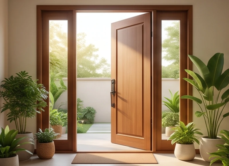Tuổi Thìn hợp hướng nào? Bảng tra cứu Nam Nữ & cách hóa giải 5 Cửa chính ngôi nhà mở về hướng Nam đón làn gió mát mẻ và ánh sáng ngập tràn không gian