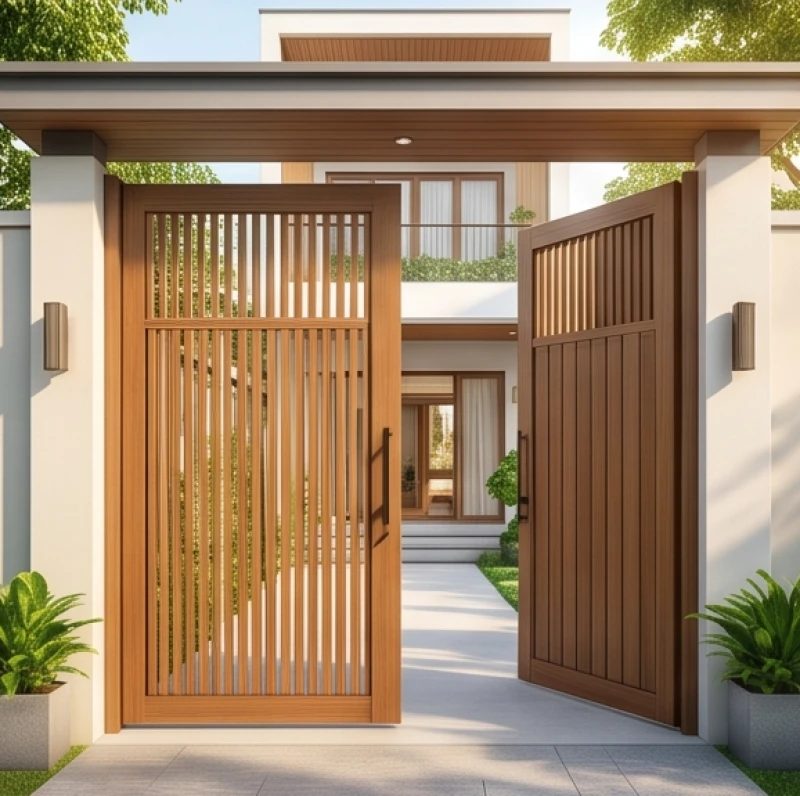 Quý Dậu 1993 Hợp Hướng Nào: Chi Tiết Hướng Nhà Nam Nữ & Hóa Giải 4 Cổng chính bằng gỗ kiên cố mở về hướng đón sinh khí dành riêng cho nam gia chủ thuộc Tây tứ mệnh