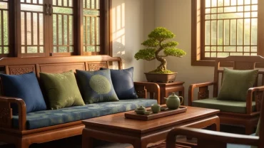 Phối màu xanh dương và xanh rêu chuẩn phong thủy giúp giải đáp tuổi nhâm ngọ 1942 hợp màu gì để thu hút bình an