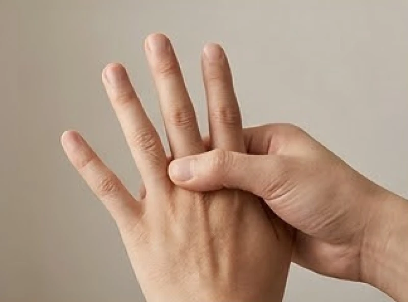 Cách tính Can Chi theo năm sinh: Công thức & mẹo nhẩm bàn tay 5 Ngón cái đang bấm vào khớp gốc ngón áp út để khởi điểm đếm vị trí cung Tý