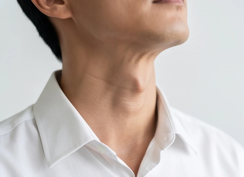 Khối sụn giáp nhô ra ở cổ khi ngẩng cao đầu giúp người quan sát dễ dàng xác định đặc điểm lộ hầu