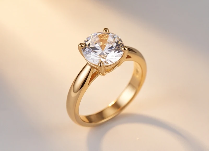 Chiếc nhẫn nam đính viên đá topaz trắng trong suốt cắt giác hoàn hảo