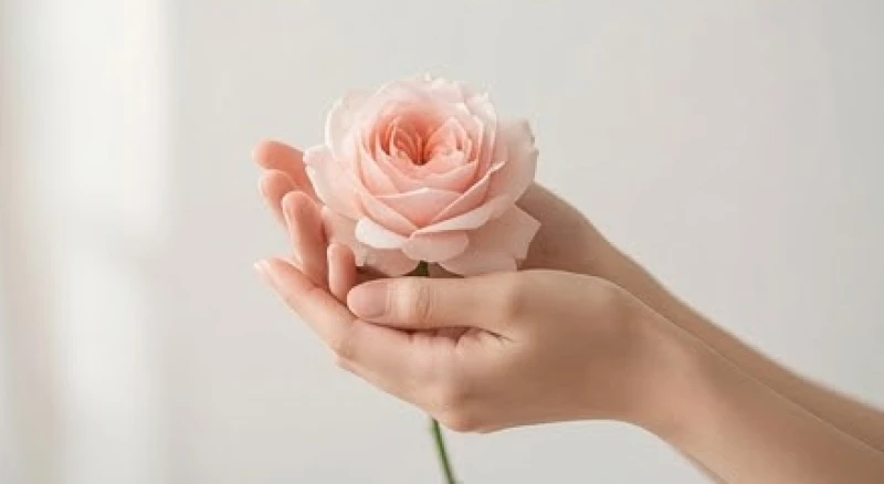Mơ thấy được tặng hoa: Giải mã theo người tặng & số lượng 6 Bàn tay nâng niu một đóa hoa duy nhất thể hiện sự tập trung cao độ vào mục tiêu trọng điểm