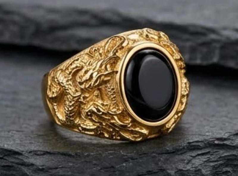 Nhẫn phong thủy tuổi Thìn: Chọn tay đeo & cách đo size chuẩn 9 Thiết kế nhẫn nam to bản với họa tiết rồng chầu ngọc đầy mạnh mẽ và uy lực