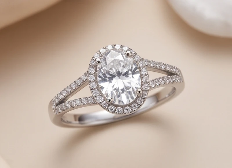 Nhẫn phong thủy tuổi Mão: Bảng màu đá và ngón đeo chuẩn nam nữ 10 Thiết kế nhẫn đai chẻ đôi uốn lượn đính đá oval lấp lánh dành cho phái đẹp