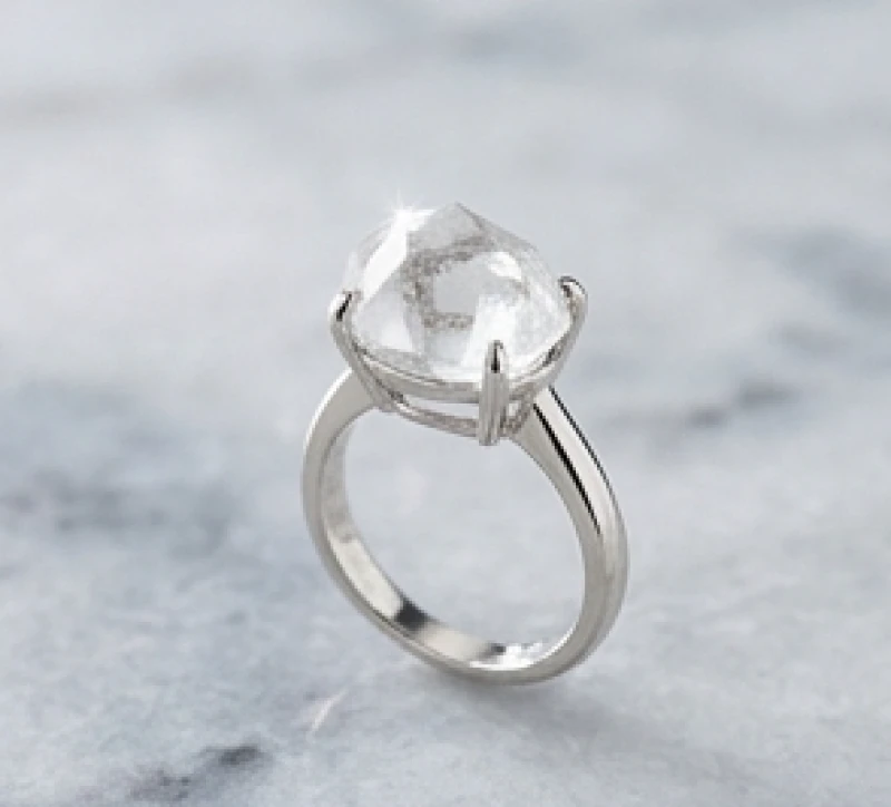 Nhẫn phong thủy tuổi Thân: Chi tiết 5 năm sinh và ngón tay đeo 3 Nhẫn phong thủy đính đá thạch anh trắng lấp lánh dành cho người mệnh Kim
