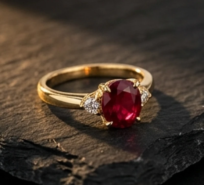 Nhẫn phong thủy tuổi Thân: Chi tiết 5 năm sinh và ngón tay đeo 4 Chiếc nhẫn đính đá Ruby đỏ bọc vàng 18k dành cho tuổi Thân mệnh Thổ