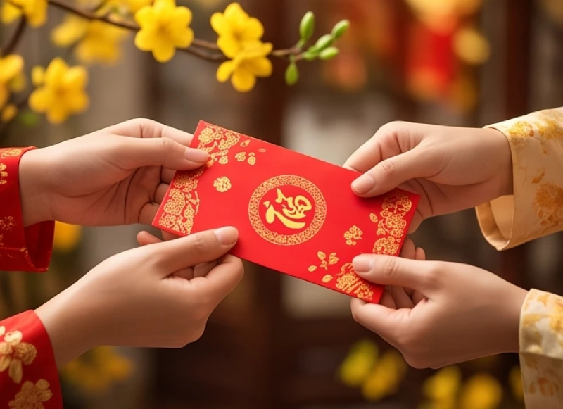 Mơ thấy chúc Tết: Giải mã chi tiết điềm báo và con số tài lộc 9 Niềm vui bất ngờ khi được nhận phong bao lì xì đỏ rực mang theo vận may tài chính