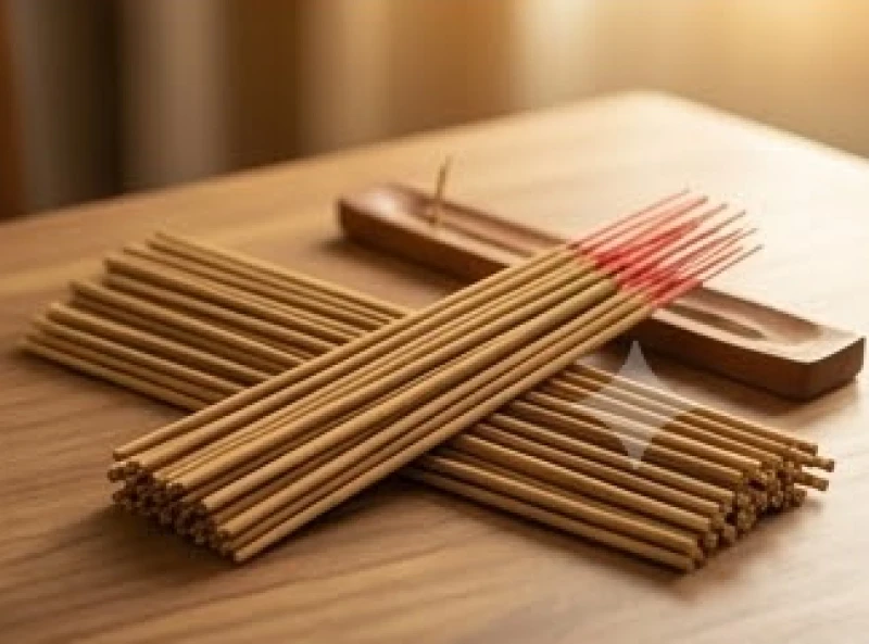 Bó nhang trầm mộc tự nhiên với tăm tre không nhuộm màu, tỏa hương thơm thanh khiết an toàn cho sức khỏe