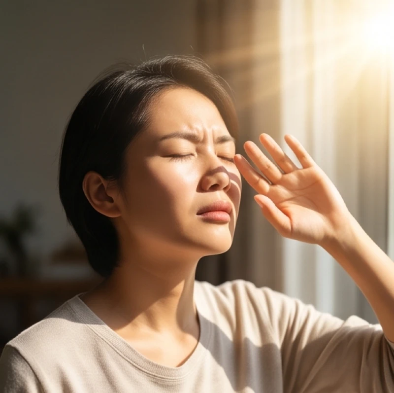 Nhảy mũi là điềm gì: Tra cứu theo giờ, số lần và giới tính 8 Một người hắt xì khi bước ra ngoài và tiếp xúc đột ngột với ánh sáng mặt trời gây nhảy mũi