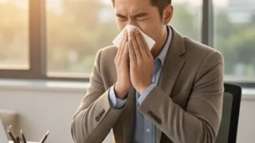 Nam giới thanh lịch băn khoăn khi hắt xì hơi để giải mã nhảy mũi ở nam là điềm gì trong sự nghiệp