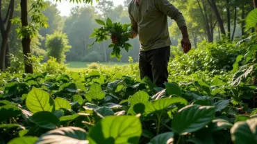 Mơ thấy nhổ lá lốt trong vườn