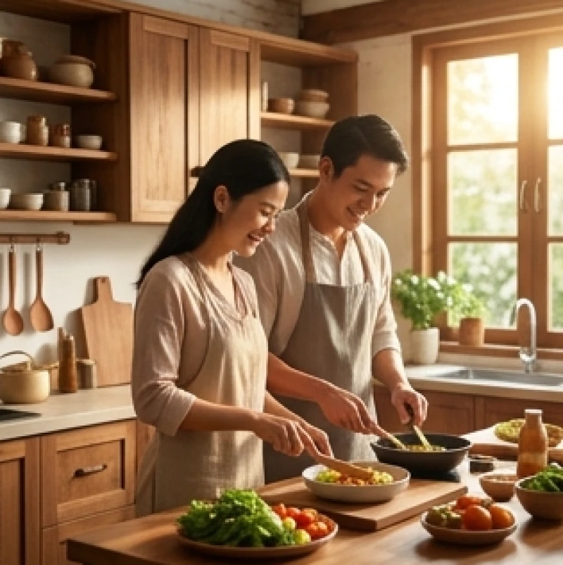 Cặp đôi dành thời gian tận hưởng sinh hoạt chung vào cuối tuần để hâm nóng tình cảm