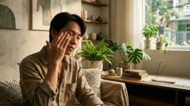 Người Việt Nam bị đau mắt minh họa cho hiện tượng nhức mắt trái điềm gì theo dân gian