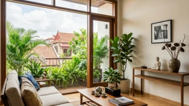 Không gian phòng khách được bố trí tinh tế giúp hóa giải những điều cấm kỵ trong phong thủy với tuổi Mùi