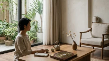 Không gian nội thất Á Đông hóa giải những điều cấm kỵ trong phong thủy với tuổi Tý giúp cân bằng sinh khí
