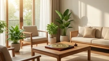 Phòng khách hợp phong thủy không vi phạm những điều cấm kỵ trong phong thủy với tuổi Tỵ giúp mang lại bình an.