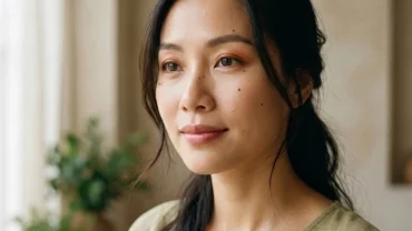 Sơ đồ minh họa chi tiết các vị trí của những nốt ruồi may mắn trên mặt theo nhân tướng học