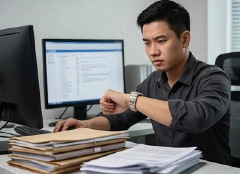 Người tuổi Tý nhìn đồng hồ khi làm các công việc mang tính lặp lại