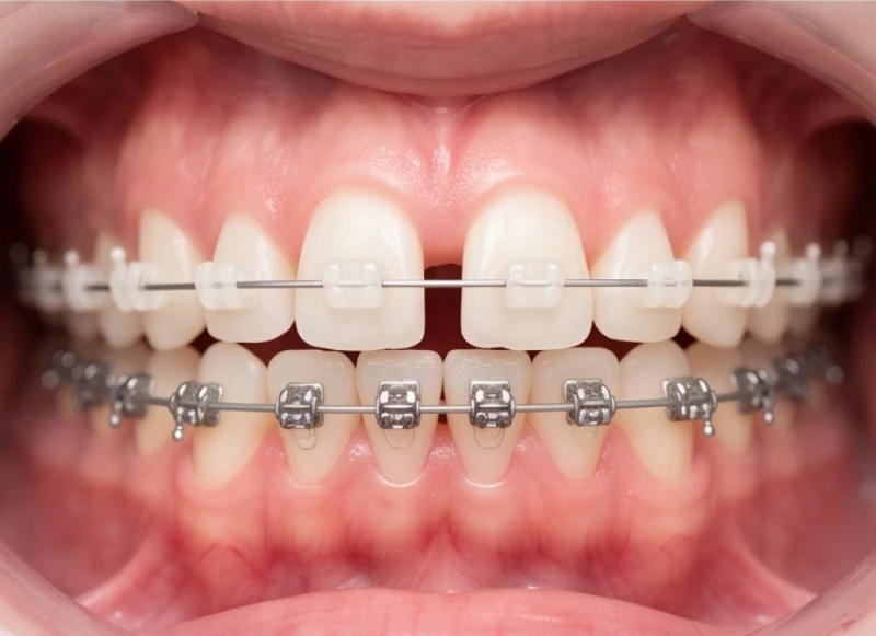 Khắc phục tướng răng thưa lớn bằng hệ thống mắc cài chỉnh nha chuyên dụng