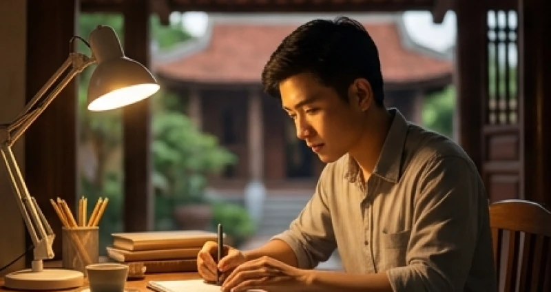 Mơ thấy bố mẹ xây nhà mới: Điềm báo gia đạo và số may mắn 4 Người con đang trầm tư tập trung làm việc bên bàn giấy với mong ước sớm thành đạt để báo hiếu phụ huynh