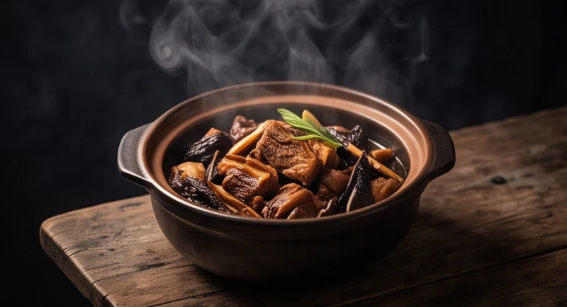 Mơ thấy ăn thịt rắn: Giải mã điềm hung cát & con số may mắn 6 Món thịt hầm trong chiếc nồi đất sét đen tuyền tượng trưng cho quá trình thanh lọc những vận xui xẻo