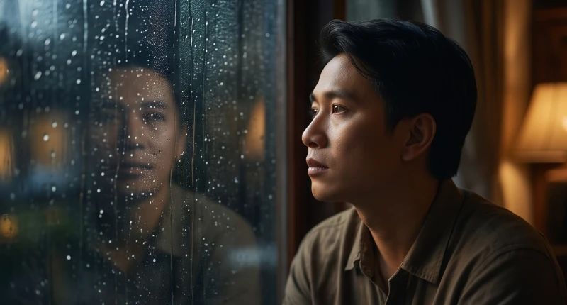 Mơ thấy ngày Tết: Điềm báo từng tình huống và con số may mắn 13 Ánh mắt đăm chiêu nhìn ra cửa sổ gợi lên nỗi hoài niệm về quê hương