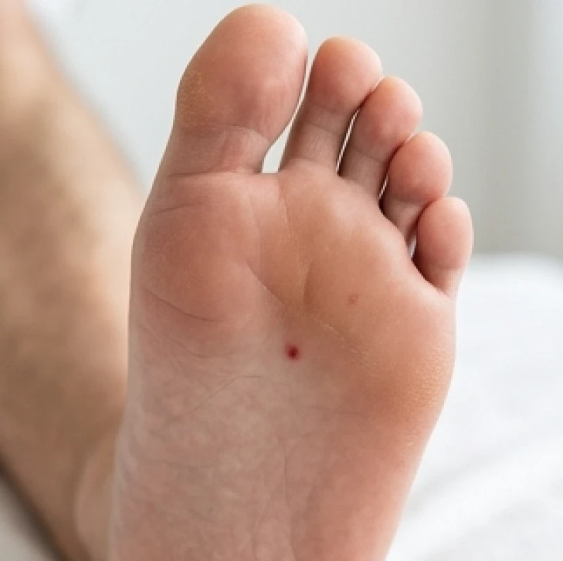 Nốt ruồi son mọc ở lòng bàn chân trái nam giới biểu thị cho sự hanh thông trong đường công danh