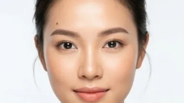 Khuôn mặt thanh tú của người phụ nữ sở hữu nốt ruồi bên trái trán mang ý nghĩa phong thủy